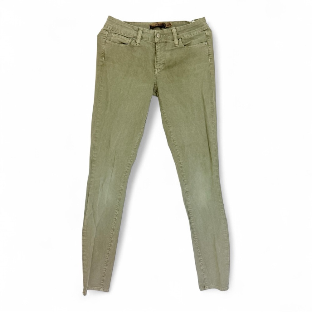 PAIGE Verdugo Olive Rustic Green Skinny Denim Jeans